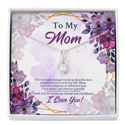 To My Mom There Are Not Enough Words To Describe How Important You Are In My Life Alluring Beauty Necklace