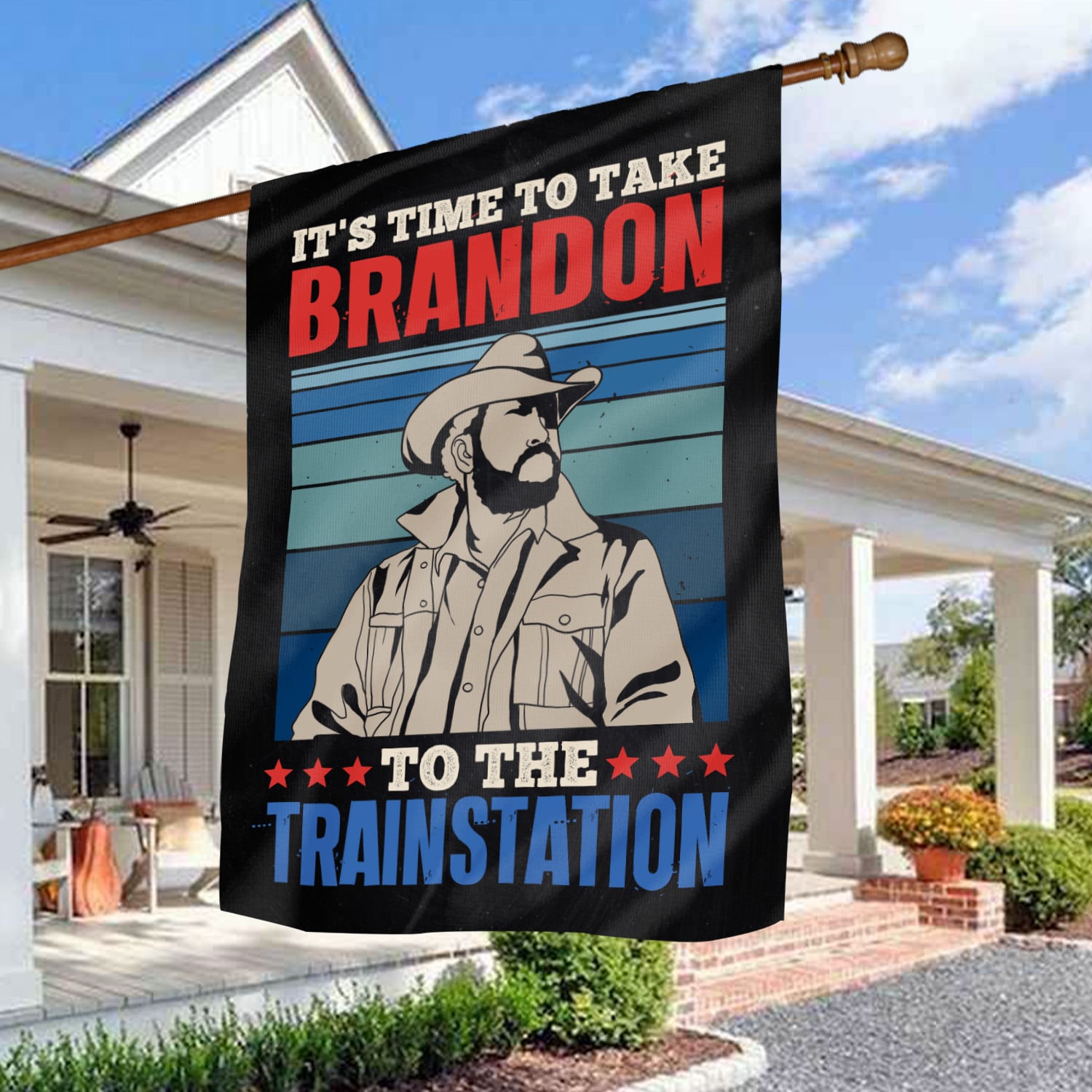 30x40 House Flag Mockup 3