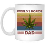5Th. Dopest Dad(5), White, 11 oz. White Mug 5Th. Dopest Dad(5), White, 11 oz. White Mug