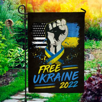 Free Ukraine 2022 Stand With Ukraine Decorative Garden Flag - House Flag - Wall Flag