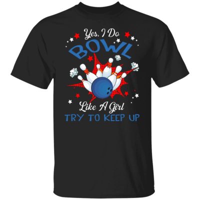 1Th. Do Bowl Like A Girl (6), Black, Unisex T-Shirt