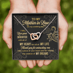 To My Mother In Law On My Wedding Day I Will Love Your Daughter Interlocking Heart Pendant Necklace To My Mother In Law On My Wedding Day I Will Love Your Daughter Interlocking Heart Pendant Necklace