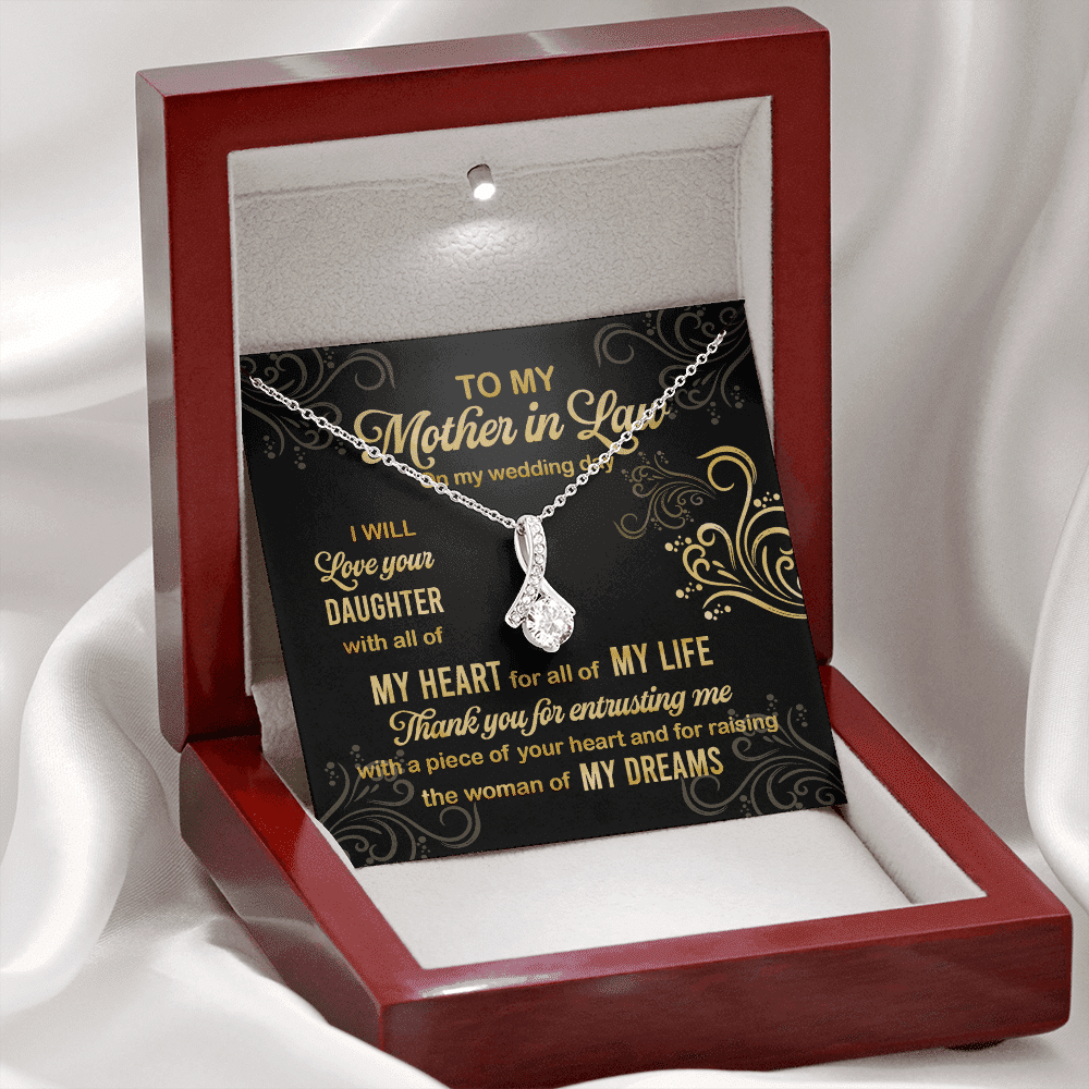 To My Mother In Law On My Wedding Day I Will Love Your Daughter Alluring Beauty Necklace To My Mother In Law On My Wedding Day I Will Love Your Daughter Alluring Beauty Necklace