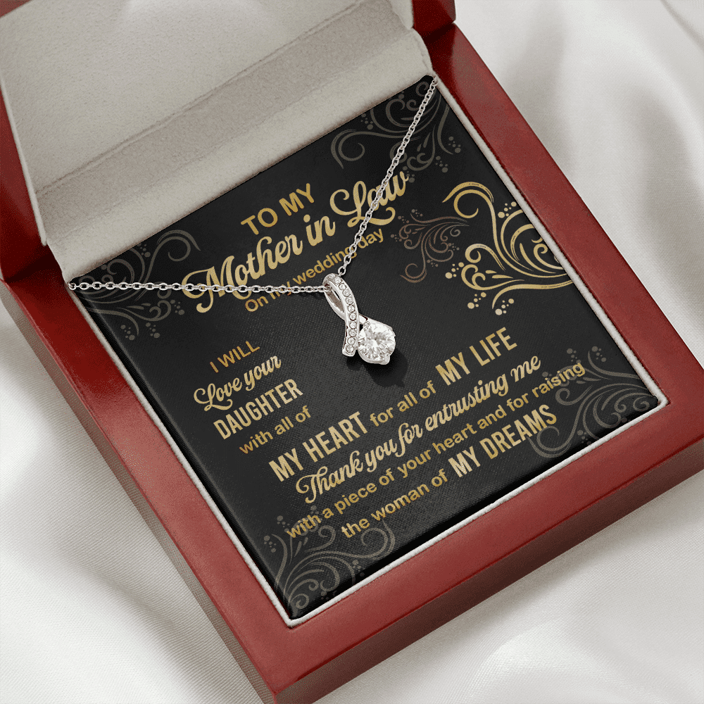 To My Mother In Law On My Wedding Day I Will Love Your Daughter Alluring Beauty Necklace To My Mother In Law On My Wedding Day I Will Love Your Daughter Alluring Beauty Necklace
