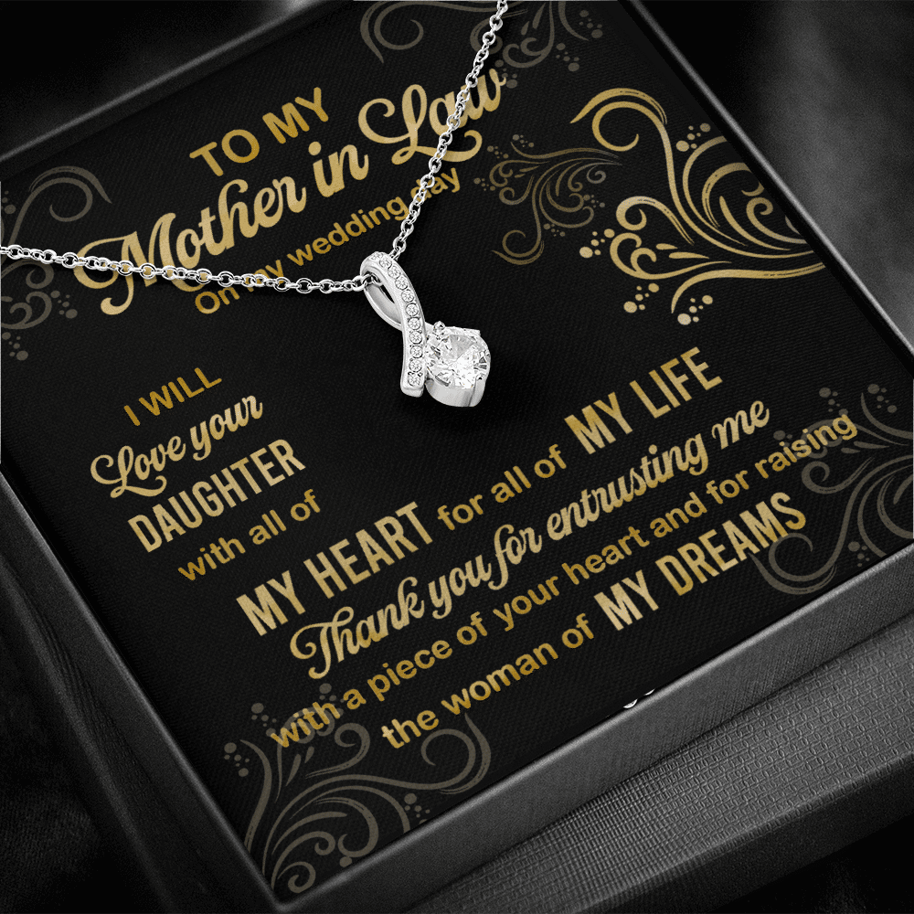 To My Mother In Law On My Wedding Day I Will Love Your Daughter Alluring Beauty Necklace To My Mother In Law On My Wedding Day I Will Love Your Daughter Alluring Beauty Necklace