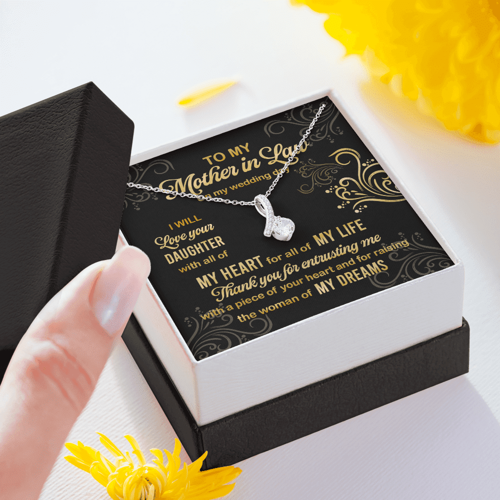 To My Mother In Law On My Wedding Day I Will Love Your Daughter Alluring Beauty Necklace To My Mother In Law On My Wedding Day I Will Love Your Daughter Alluring Beauty Necklace