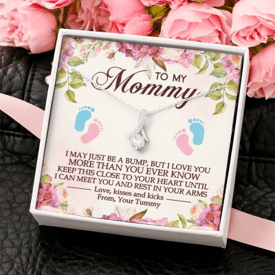 Alternative view of To My Mommy I May Just Be A Bump But I Love You More Than You Ever Know Alluring Beauty Necklace