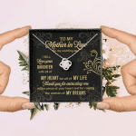 To My Mother In Law On My Wedding Day I Will Love Your Daughter Love Knot Necklace