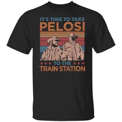 It's Time To Take Pelosi, Black, Unisex T-Shirt