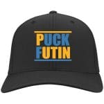 Puck Futin Funny, Black, Twill Cap