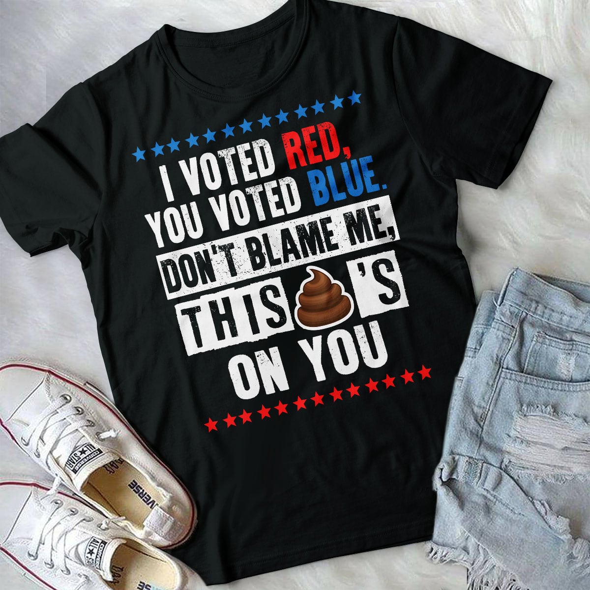 3VT. I Vote Red You Vote Blue shirt mk2