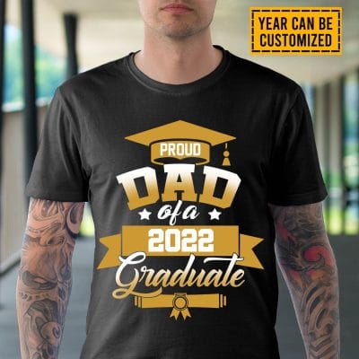 Alternative view of Personalized Proud Dad Of A 2023 2024 Graduate Senior T-shirt - Graduation Shirt For Dad