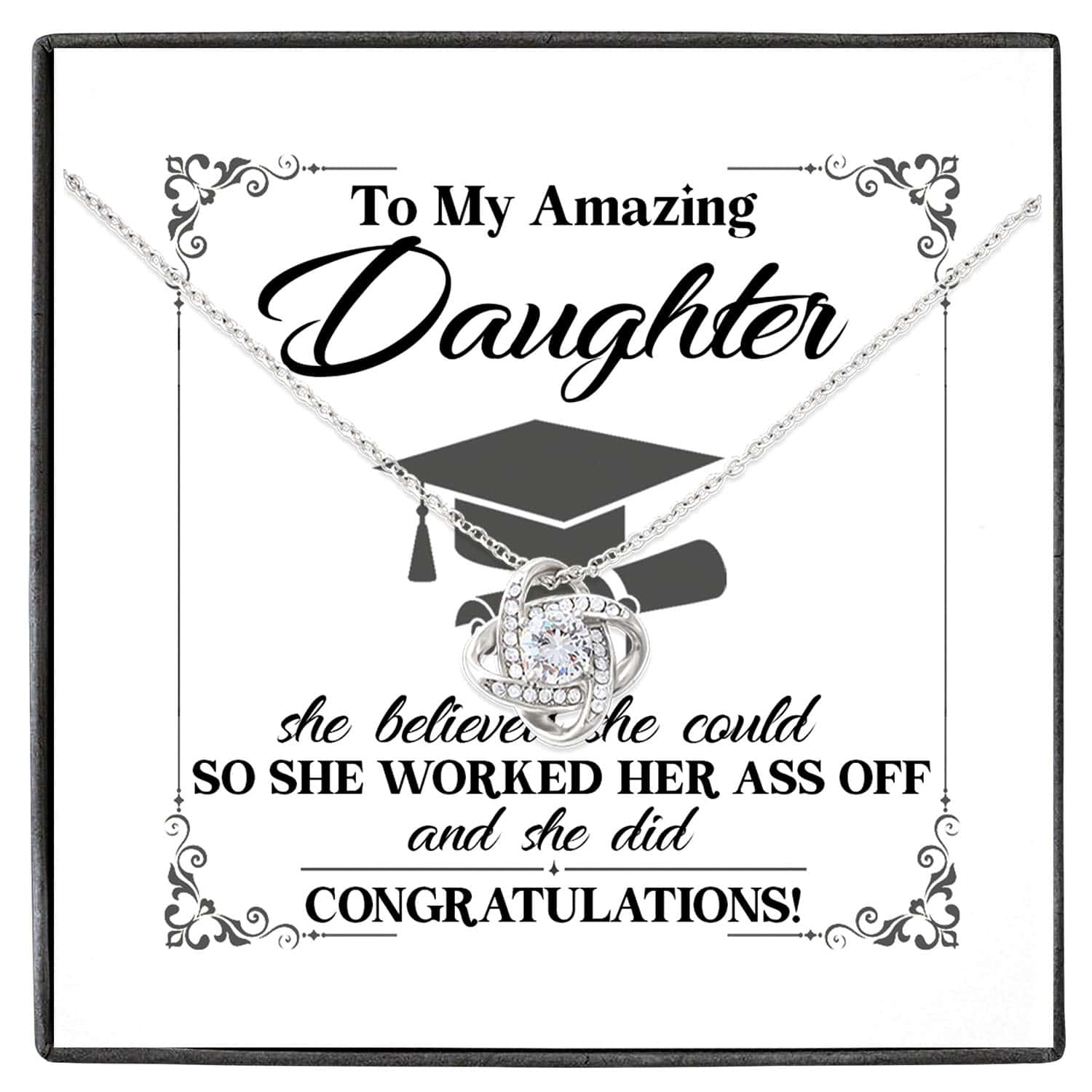 Love Knot Necklace White copy