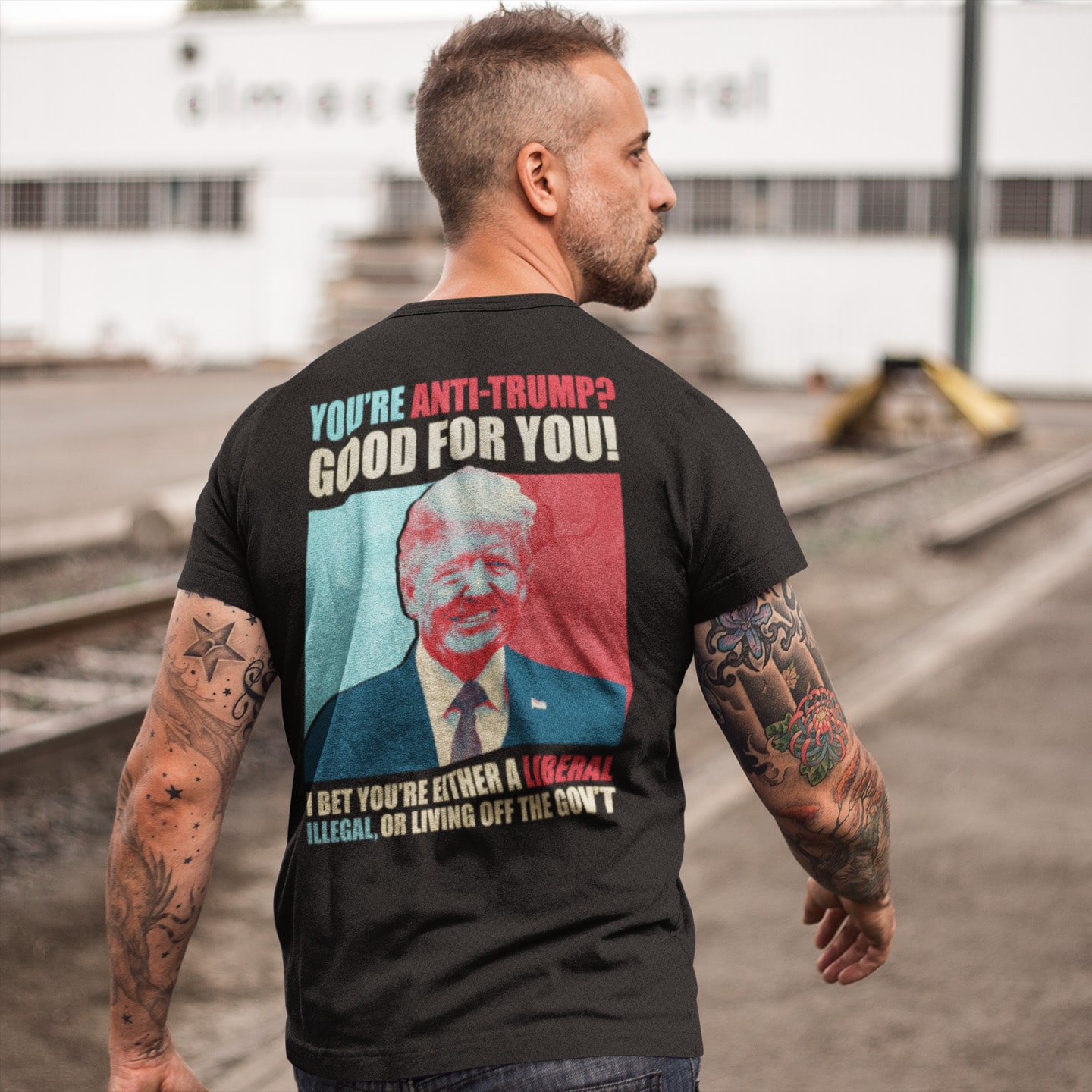 1VT. You're Anti Trump back shirt mk1