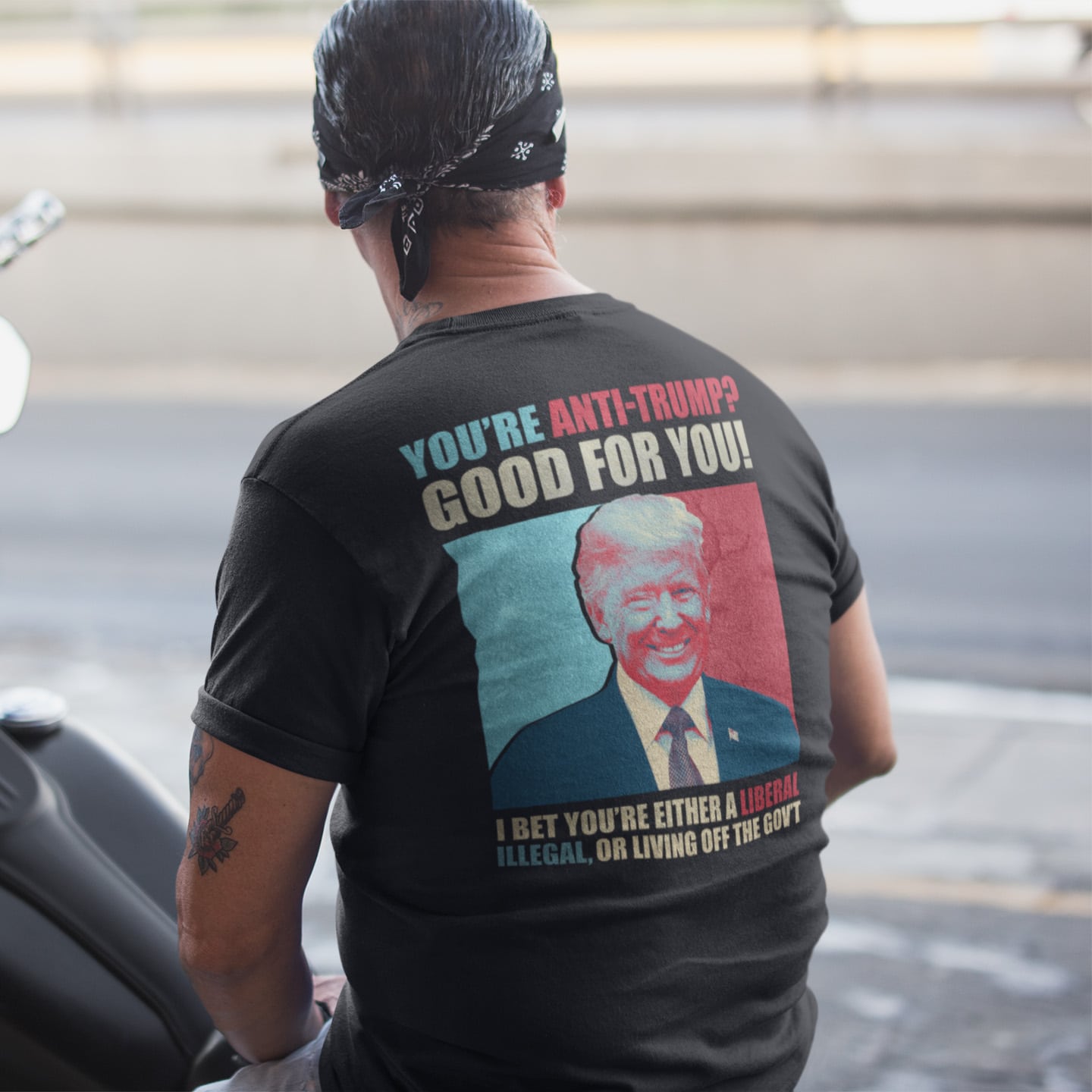 1VT. You're Anti Trump back shirt mk2