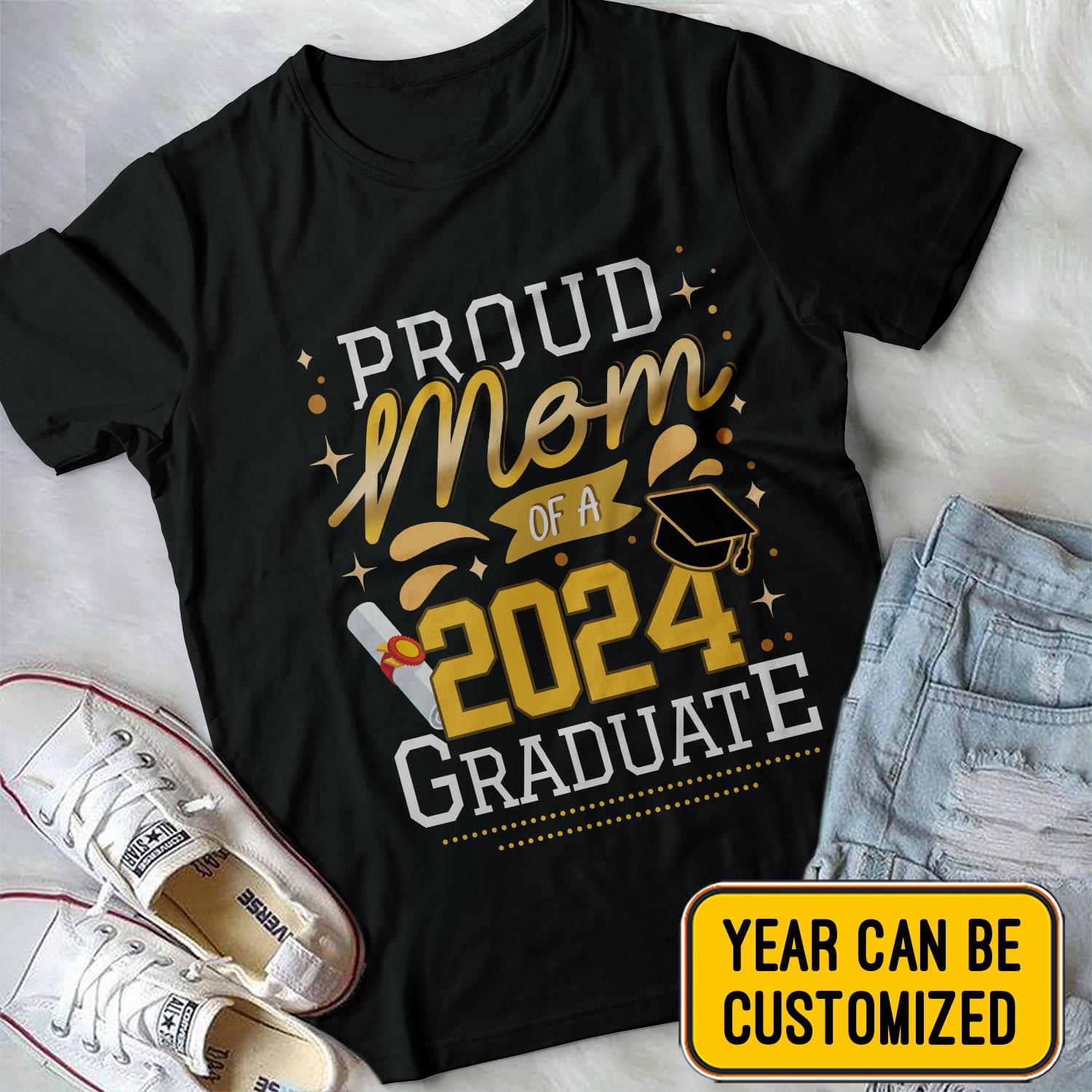 2VT. Proud Mom Of A Graduate shirt mk3