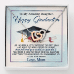 To My Amazing Daughter Happy Graduation Life Has Been A Little Different Interlocking Hearts Pendant Necklace - Interlocking Hearts Necklace To My Amazing Daughter Happy Graduation Life Has Been A Little Different Interlocking Hearts Pendant Necklace - Interlocking Hearts Necklace