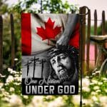 3O. Under God (30x40) Garden Flag Mockup 6