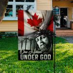 3O. Under God (30x40) Garden Flag Mockup 3