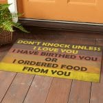 5VT. Don't Knock Unless Doormat Mockup 1