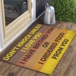 5VT. Don't Knock Unless Doormat Mockup 3