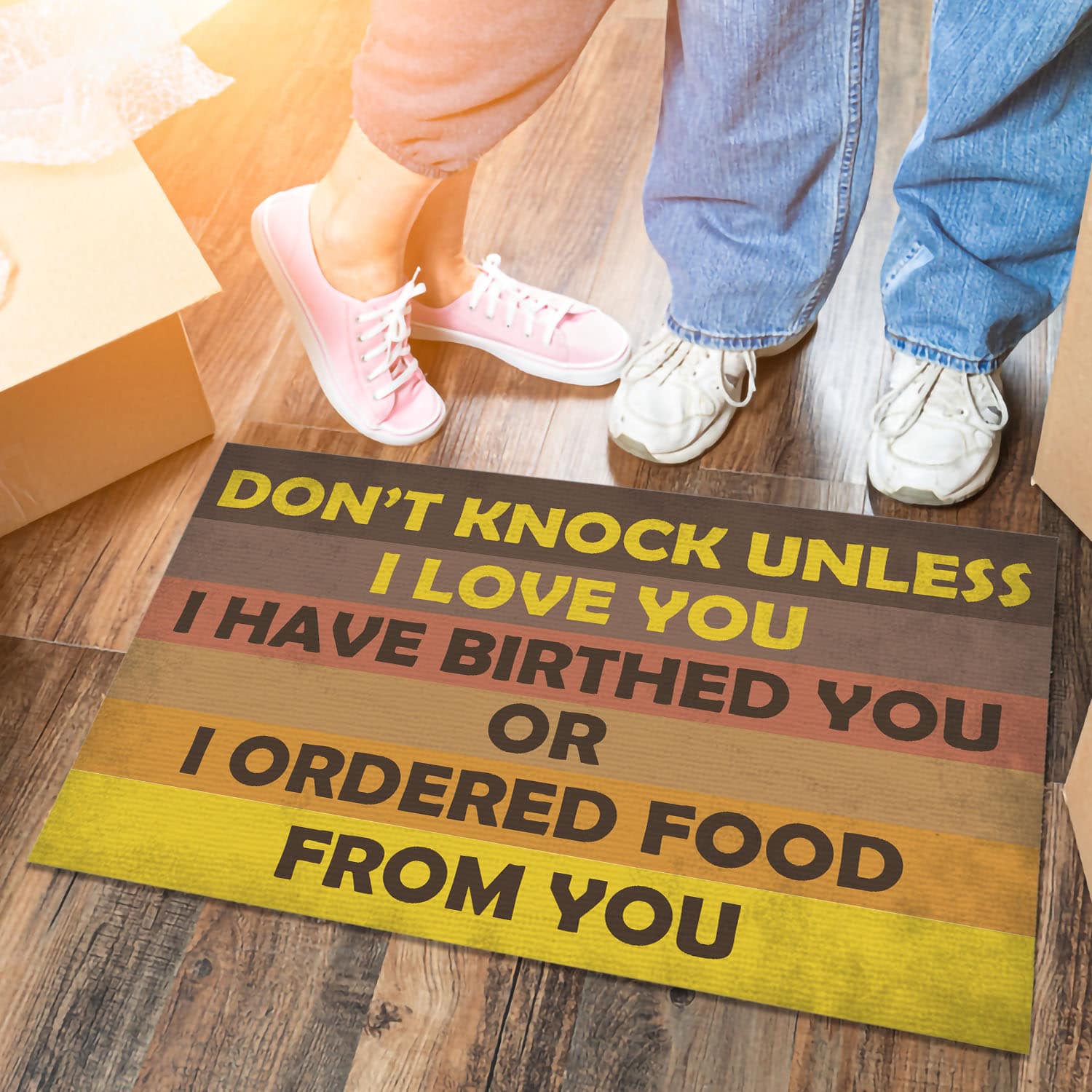 5VT. Don't Knock Unless Doormat mockup 6