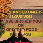 5VT. Don't Knock Unless Doormat mockup 7