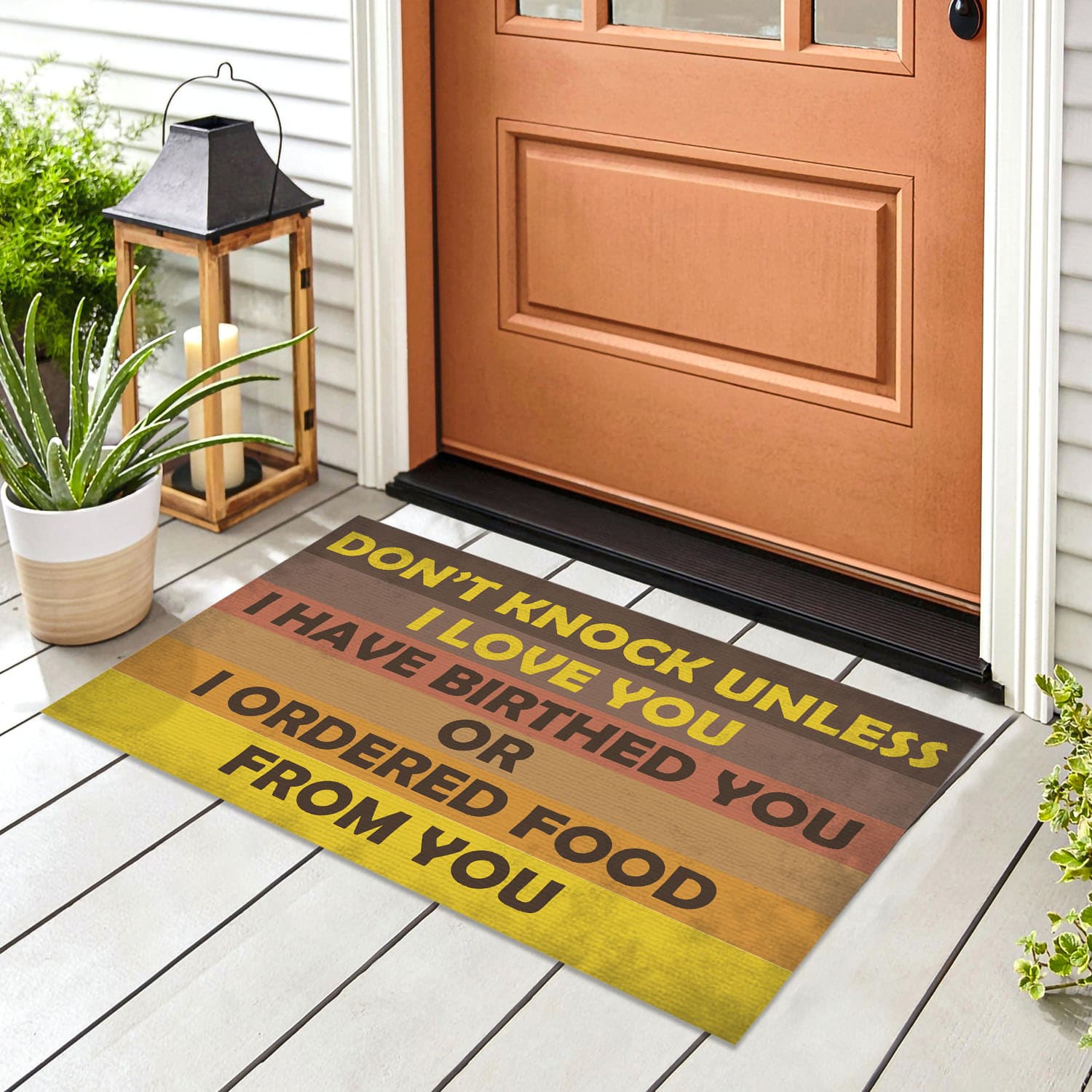5VT. Don't Knock Unless Doormat mockup 8