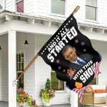 2O. Shit Show (30x40) House Flag Mockup 7