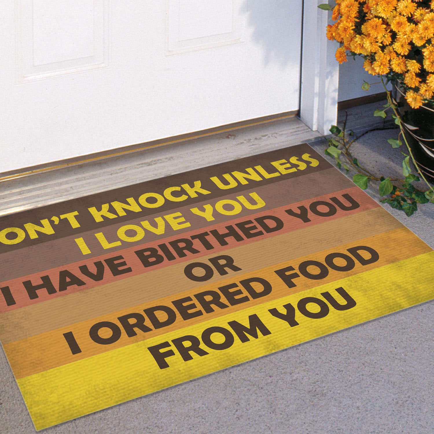 5VT. Don't Knock Unless Doormat Mockup 11