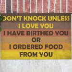 5VT. Don't Knock Unless Doormat Mockup 12