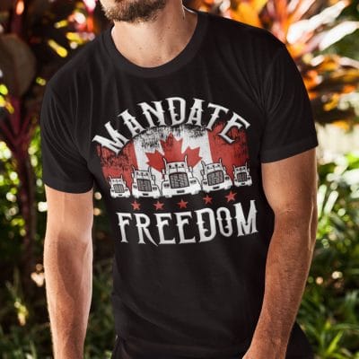 Alternative view of Mandate Freedom Truckers Canada 2022 T-Shirt