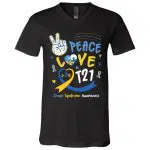 peace t2, Black, V-Neck T-Shirt