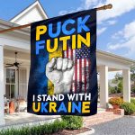 6O. Puck Futin Flag-30x40 House Flag Mockup 3