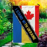 5VT. Canada I Stand With Ukraine Garden Flag Mockup 1