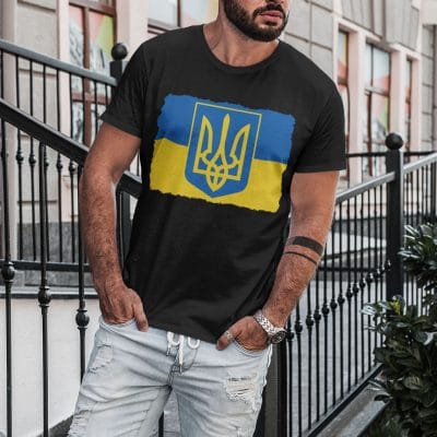 Alternative view of Stand With Ukraine - Ukraine Roots T-Shirt
