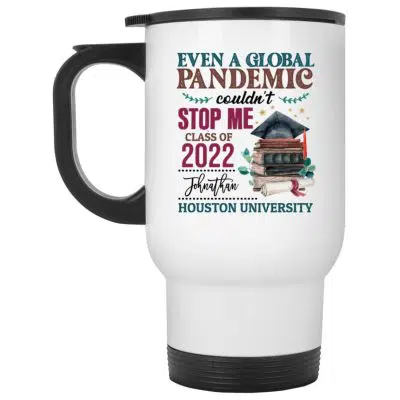 14 oz. White Travel Mug