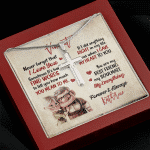 Personalized To My Husband Never Forget That I Love You Artisan Crafted Cross Necklace - Husband Gifts From Wife