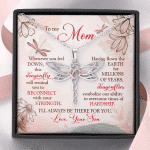 Son To My Mom Whenever You Feel Down This Dragonfly Will Remind You Dragonfly Necklace Mothers Day Gifts Necklaces