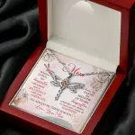 Son To My Mom Whenever You Feel Down This Dragonfly Will Remind You Dragonfly Necklace Mothers Day Gifts Necklaces