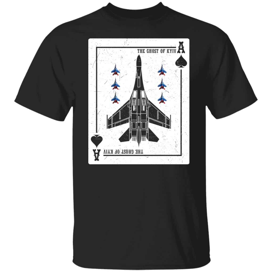 The Ghost Of Kyiv, Black, Unisex T-Shirt