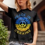 1O. Peace In Ukraine-8. 2D Lady T-Shirt Life Style