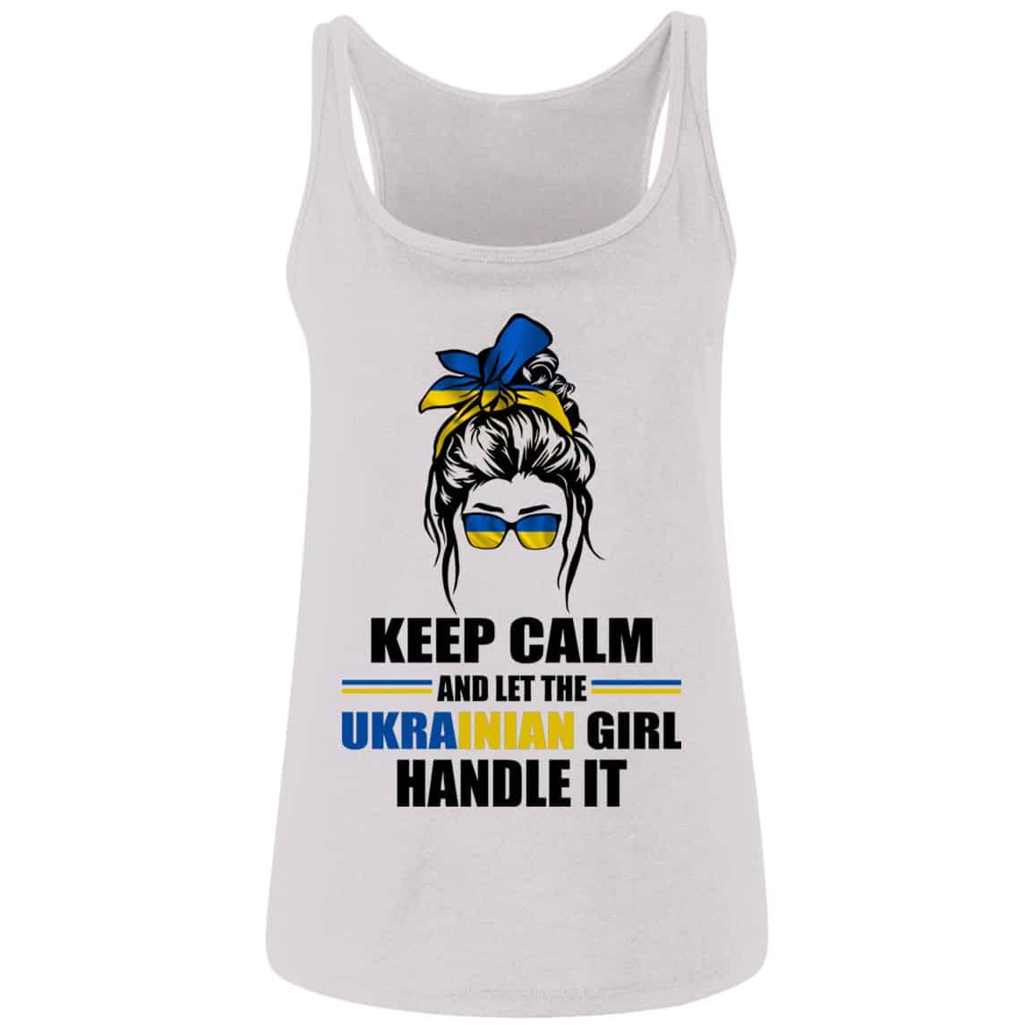 calm, White, Ladies Tank Top