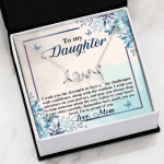 To My Daughter Remember how Much You Are Loved Scripted Love Necklace To My Daughter Remember how Much You Are Loved Scripted Love Necklace