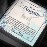 To My Daughter Remember how Much You Are Loved Scripted Love Necklace To My Daughter Remember how Much You Are Loved Scripted Love Necklace