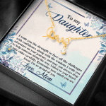 To My Daughter Remember how Much You Are Loved Scripted Love Necklace To My Daughter Remember how Much You Are Loved Scripted Love Necklace
