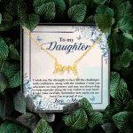 To My Daughter Remember how Much You Are Loved Scripted Love Necklace To My Daughter Remember how Much You Are Loved Scripted Love Necklace