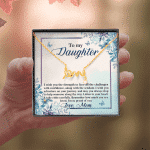 To My Daughter Remember how Much You Are Loved Scripted Love Necklace To My Daughter Remember how Much You Are Loved Scripted Love Necklace