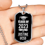 Personalized Year Graduation Class Of Dog Tag Pendant Necklace - Graduation Gifts Personalized Year Graduation Class Of Dog Tag Pendant Necklace - Graduation Gifts