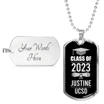 Personalized Year Graduation Class Of Dog Tag Pendant Necklace - Graduation Gifts Personalized Year Graduation Class Of Dog Tag Pendant Necklace - Graduation Gifts
